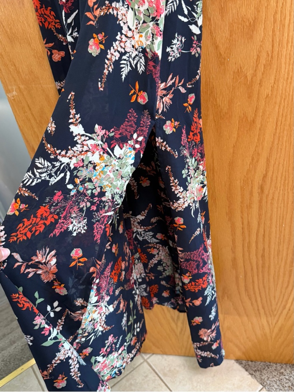 Lulu's Navy and floral dress - Picture 6 of 7